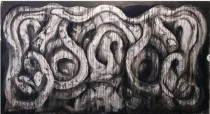Buraco De Minhoca - 2019 - Nanquim Sobre Tela - 160x290