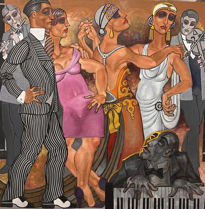 “Sem Título” – Joinville, 2020 - Óleo sobre tela - 98X98CM