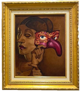 “Marchere Carnavale XVIII Veneza, 2003 - Óleo sobre tela - 33X40CM