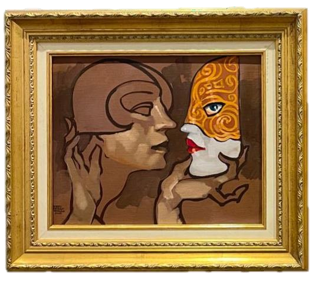 “Maschere Per II Teatro Veneza, 2003 - Óleo sobre tela - 40X33CM